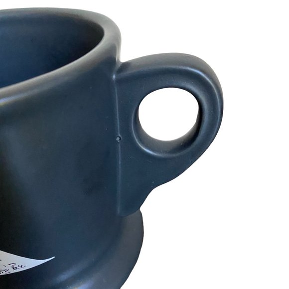 Anthropologie Monogram K Matte Black White Text Initial K Shaving Mug Classic - Picture 6 of 16